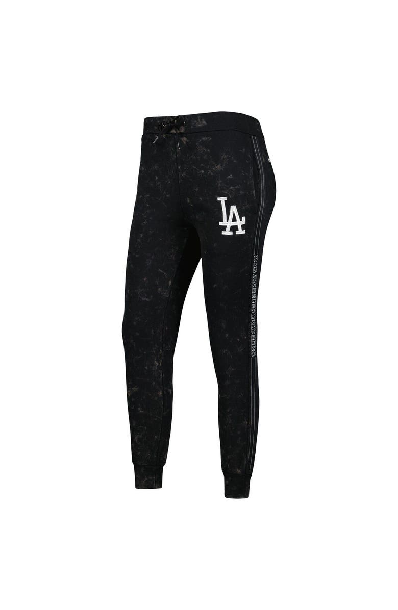 THE WILD COLLECTIVE Women's The Wild Collective Black Los Angeles Dodgers Marble Jogger Pants, Alternate, color, Black