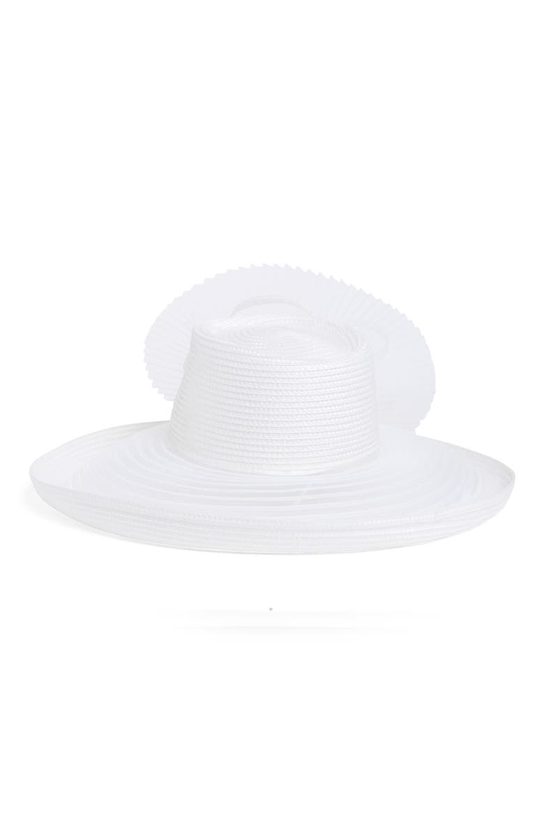 Swirl Ribbon Fascinator, Alternate, color, WHITE