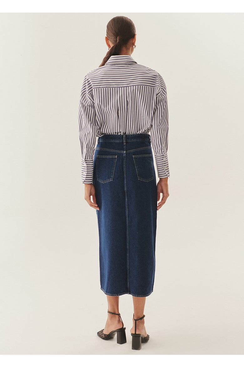 Malia Denim Skirt, Alternate, color, INDIGO