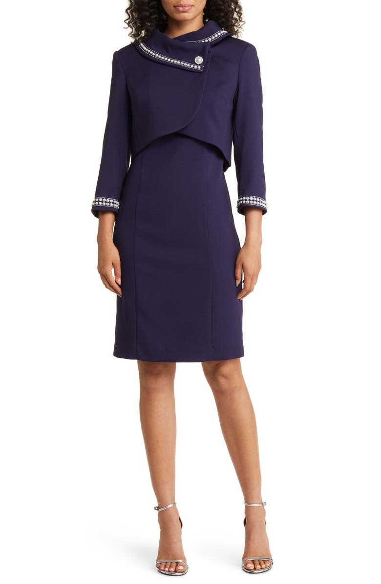 Beaded Jacket & Sheath Dress