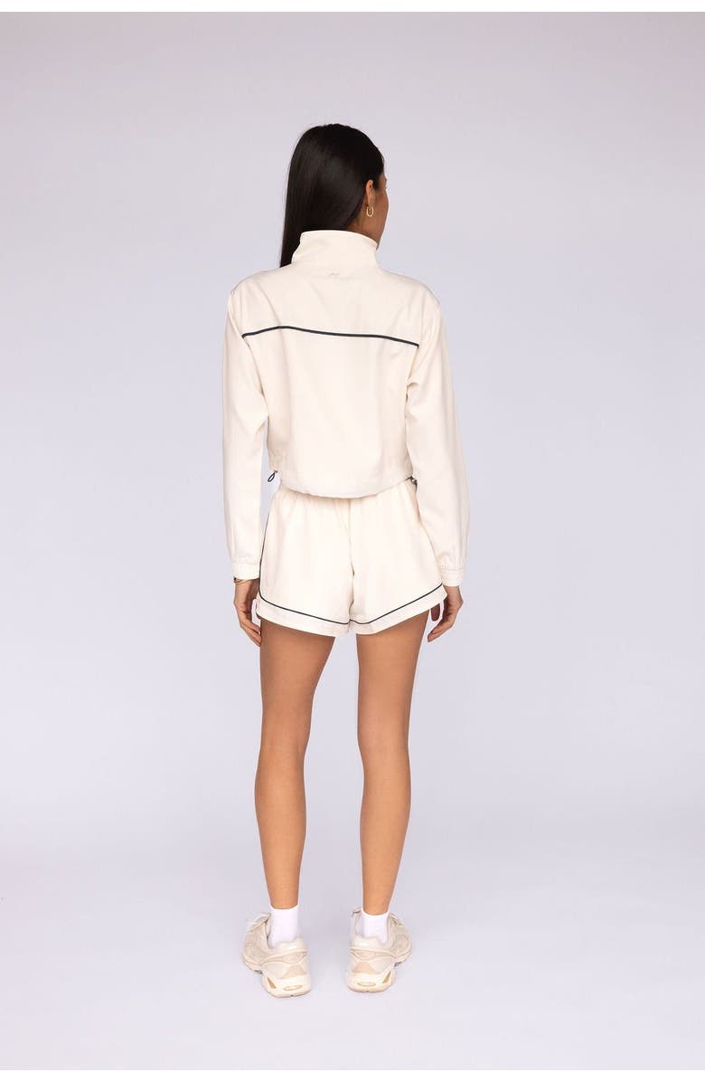 Fore-té Club Attire Nicole Cropped Active Jacket, Alternate, color, Ecru