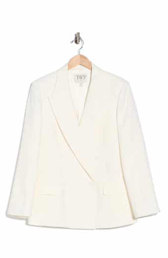 Harper Linen Double Breasted Blazer