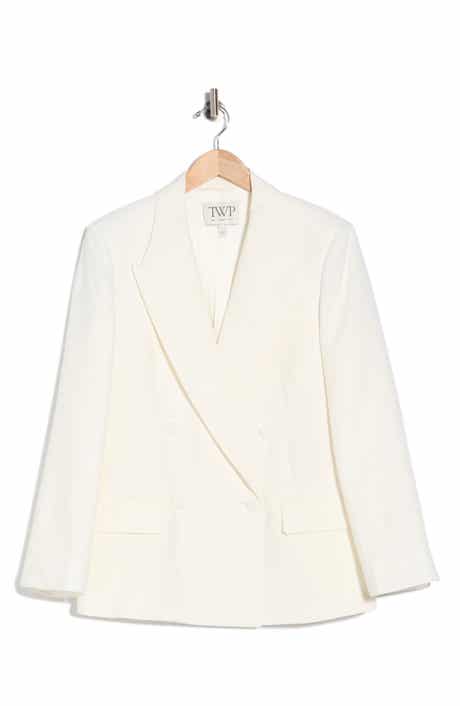 Harper Linen Double Breasted Blazer