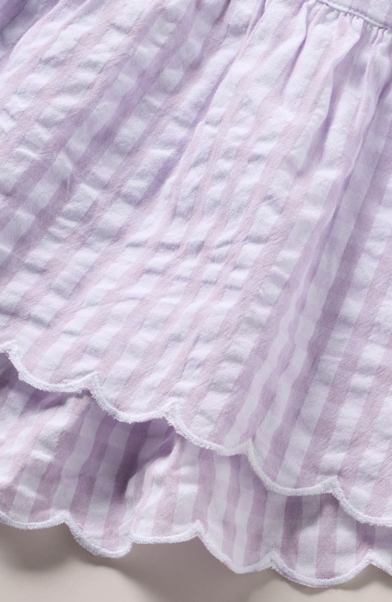 Nordstrom Kids' Seersucker Bow Back Tank, Alternate, color, Purple Secret Mae Gingham