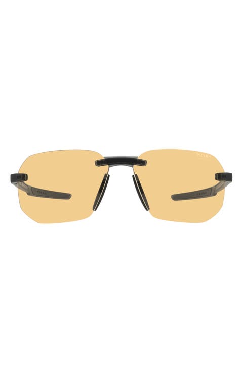 62mm Round Polarized Sunglasses