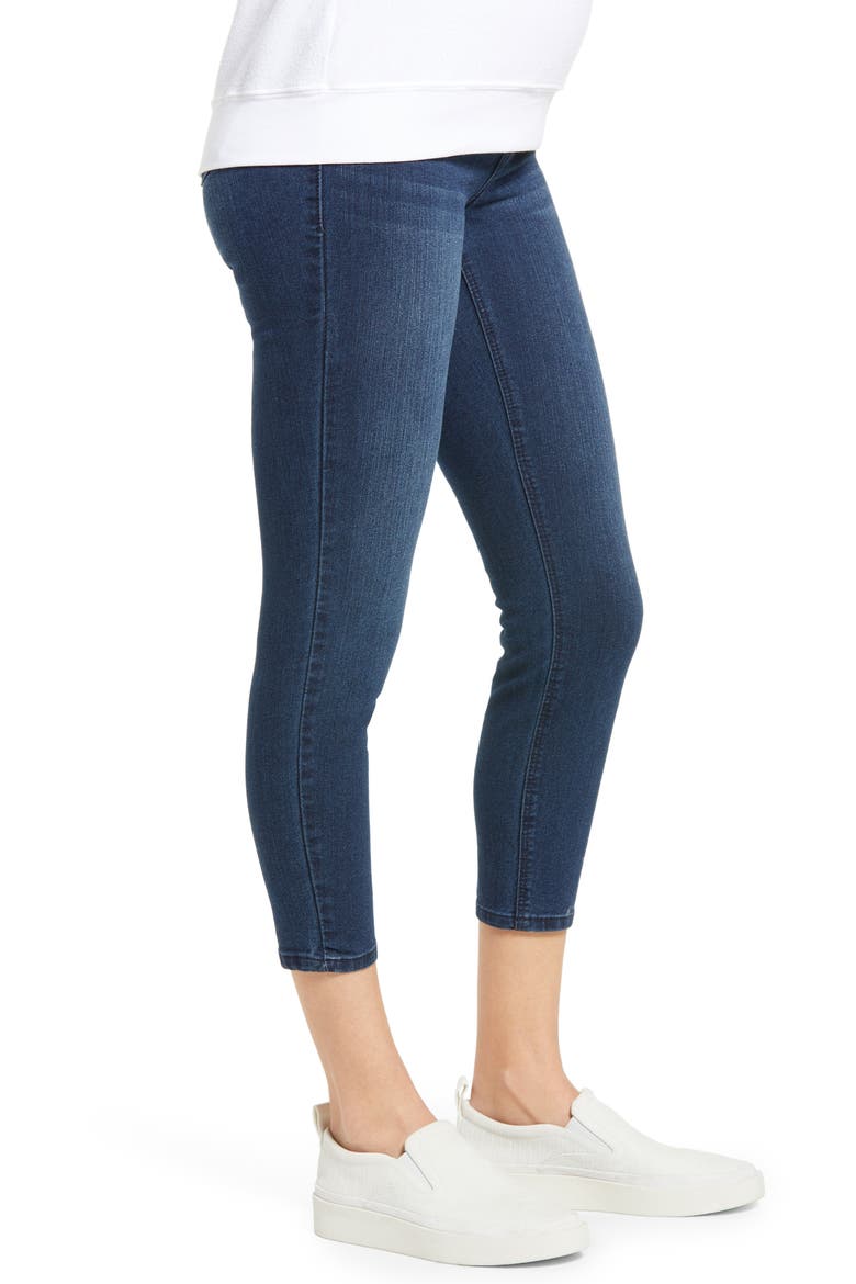 Flex Ankle Skinny Maternity Jeans, Alternate, color, MARCO