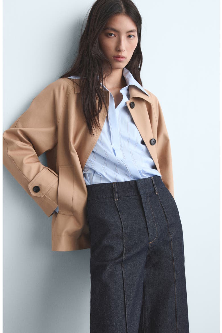 High Waist Culotte Trouser Jeans, Alternate, color, OPEN BLUE