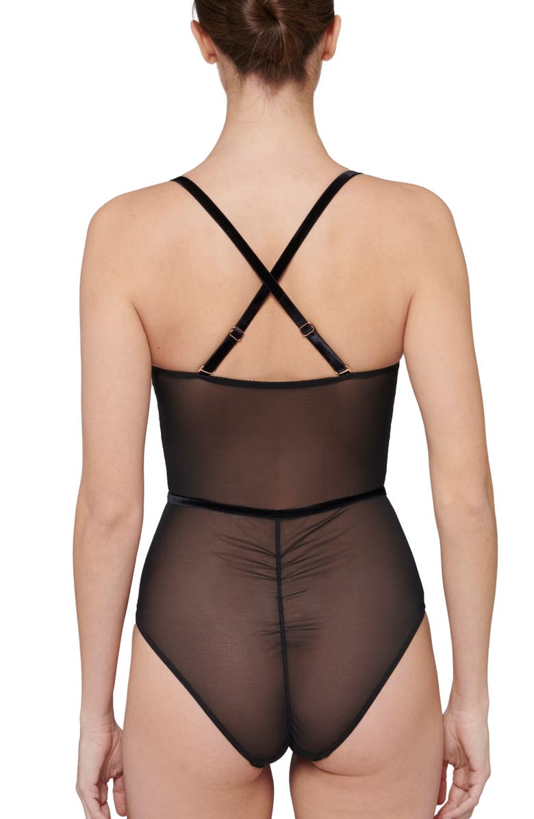 Simone Perele Scenario Teddy, Alternate, color, Black