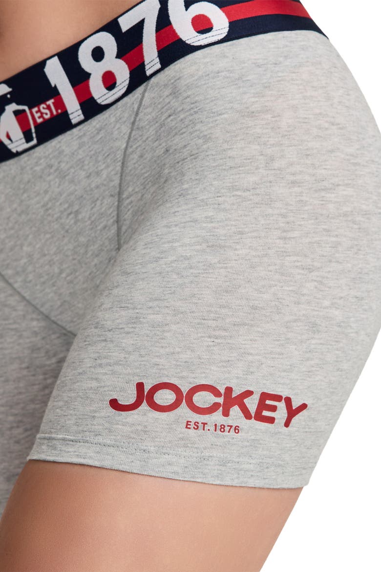Women's 1876 Collection Cotton Stretch Boxer, Alternate, color, 1876 Grey