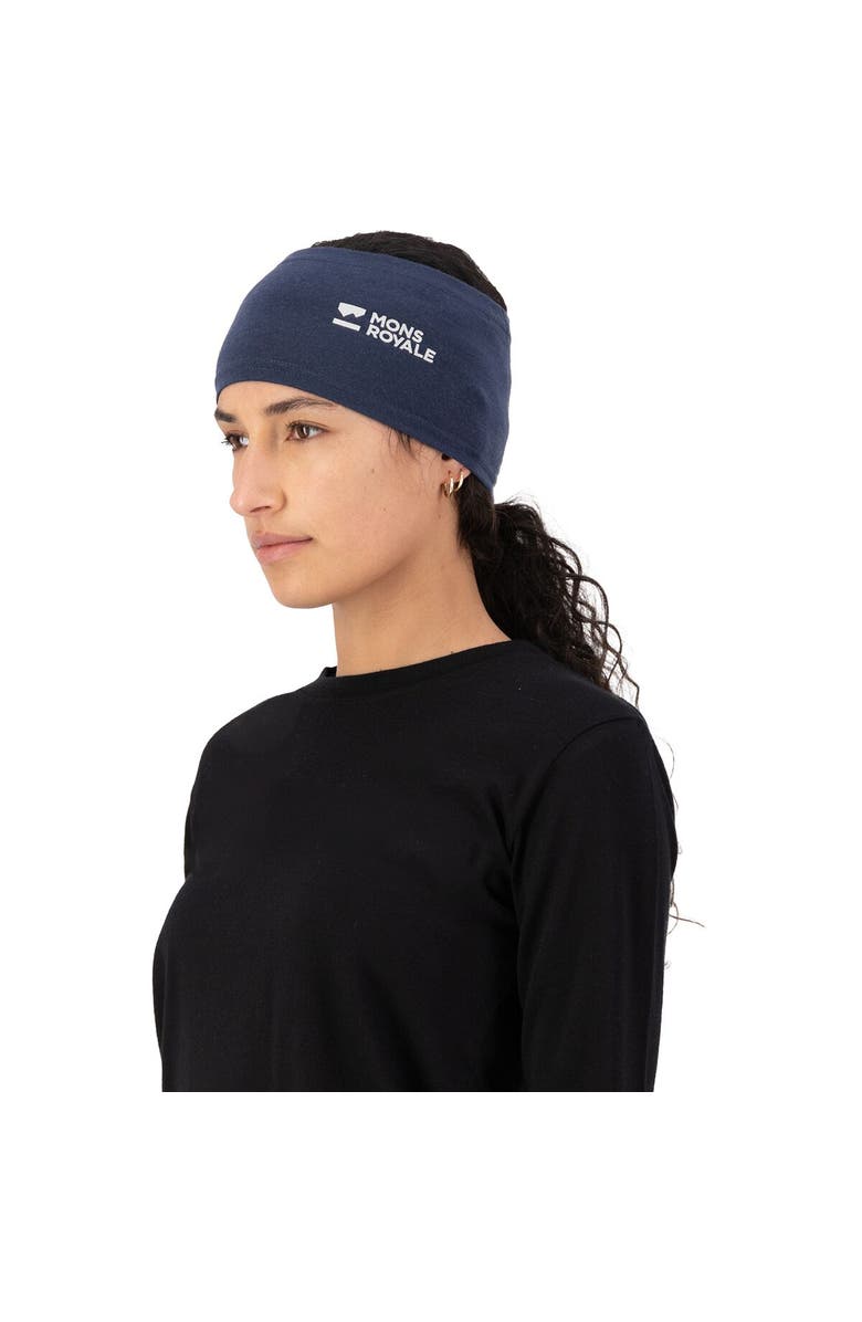 Mons Royale Haines Merino Headband, Alternate, color, Midnight