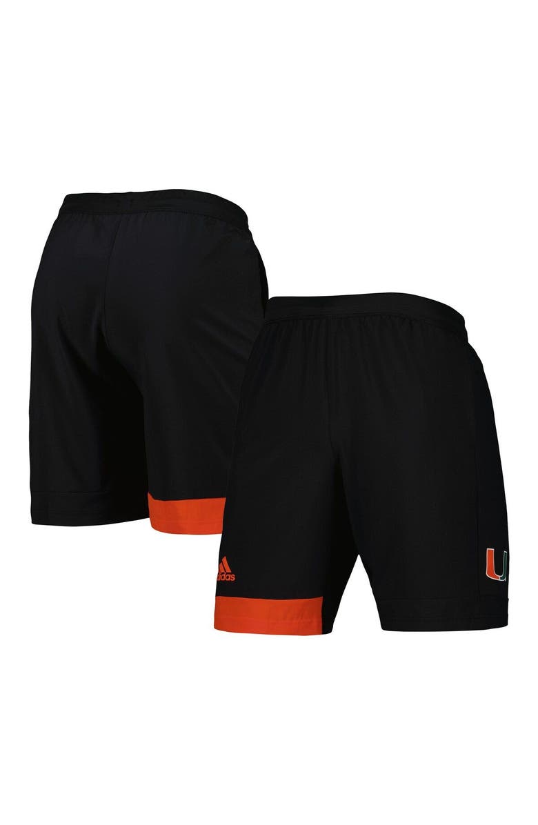 adidas Men's adidas Black Miami Hurricanes AEROREADY Training Shorts, Main, color, Black