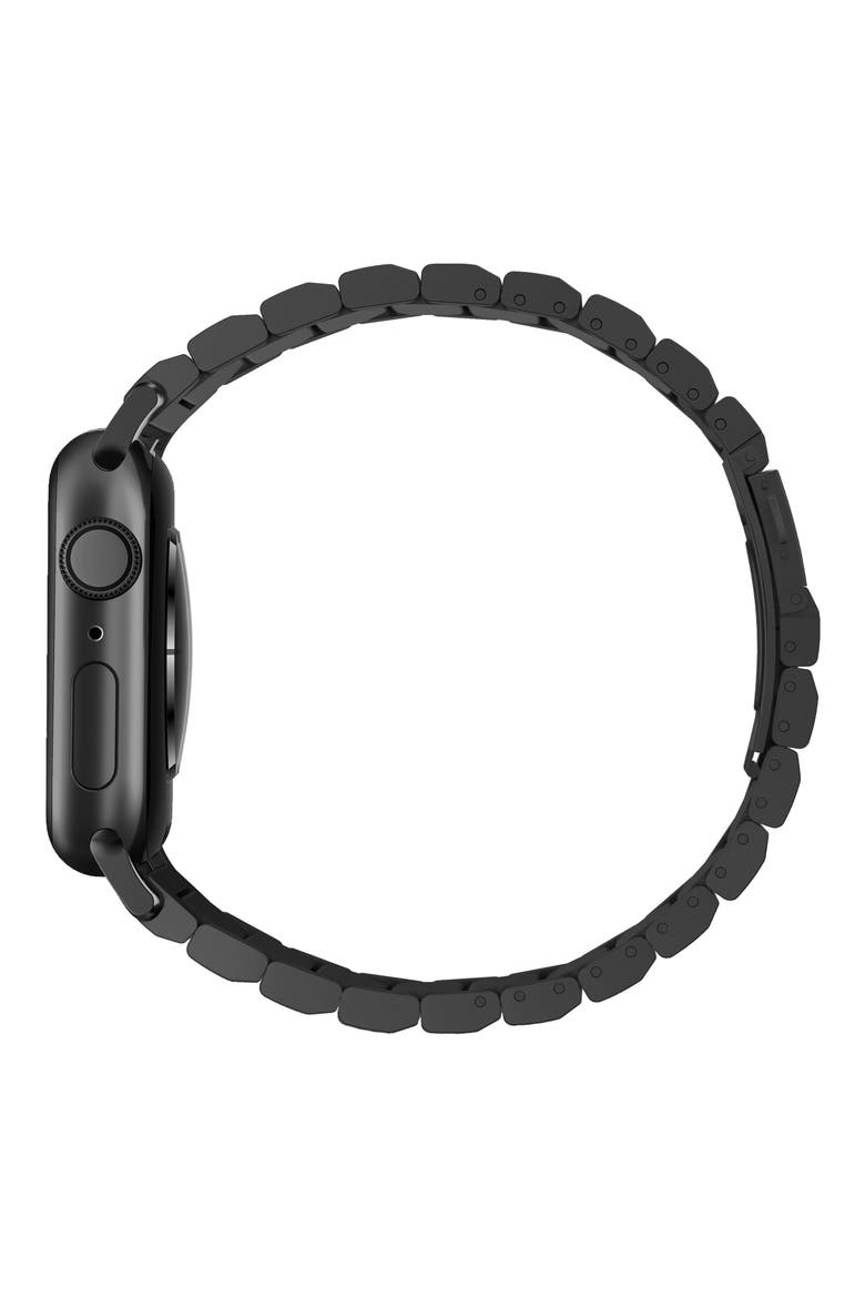 Stainless Steel Apple Watch® Strap, Alternate, color, BLACK