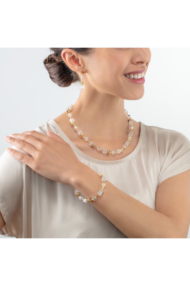 Geocube Iconic Nature Bracelet, Alternate, color, Gold White