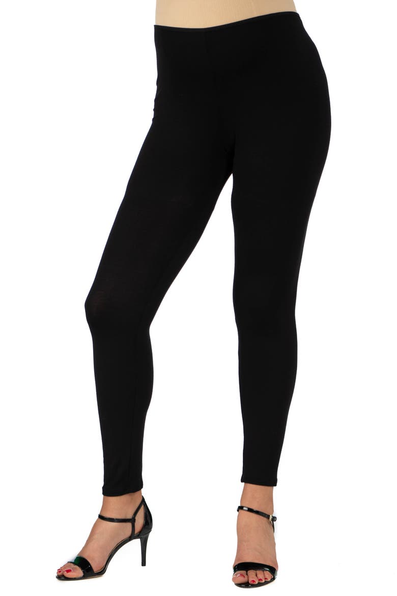 Maternity Stretch Ankle Length Leggings, Main, color, Black