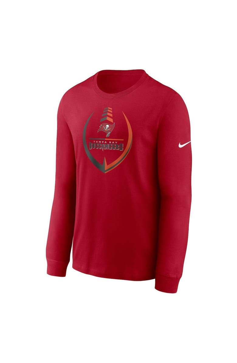 Nike Men's Nike Red Tampa Bay Buccaneers Icon Legend Logo Performance Long Sleeve T-Shirt, Alternate, color, 