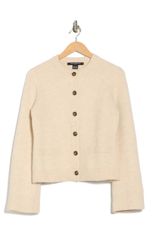 French Connection Structured Cardigan In Brown