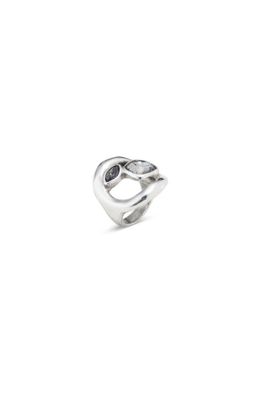 Unode50 Crystal Triple-set Ring In Silver