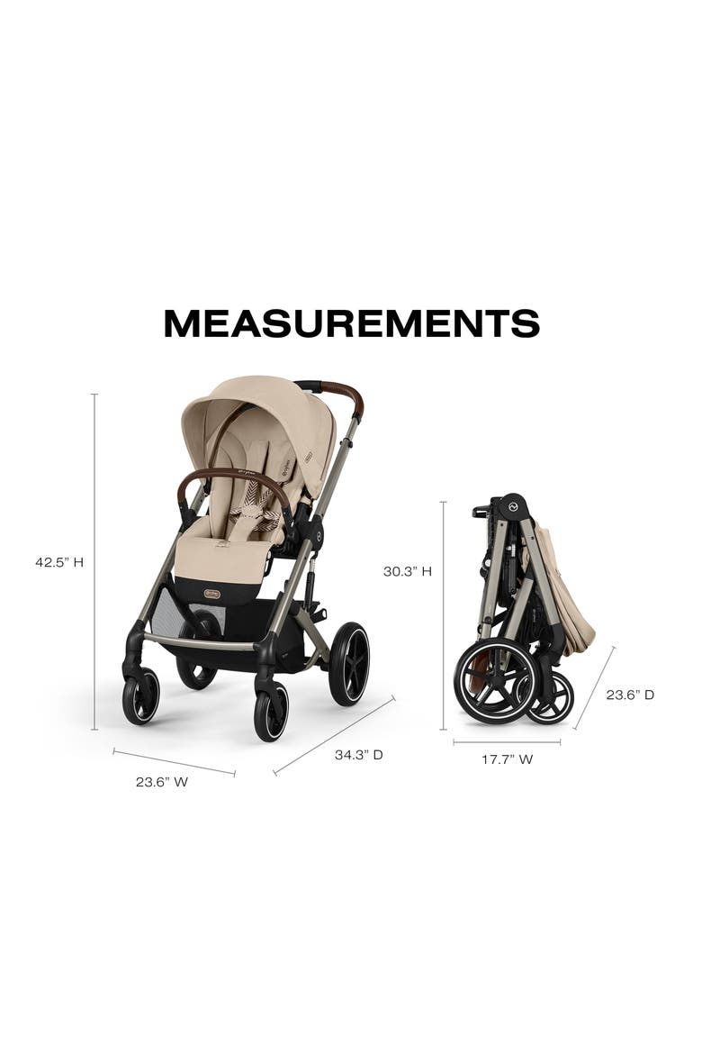 Balios S Lux Stroller, Alternate, color, ALMOND BEIGE