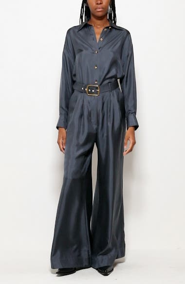 【Zimmermann】Pleated silk wide-leg pants Zimmermann Belted Pleated Wide-Leg Silk Pants | Saks Fifth