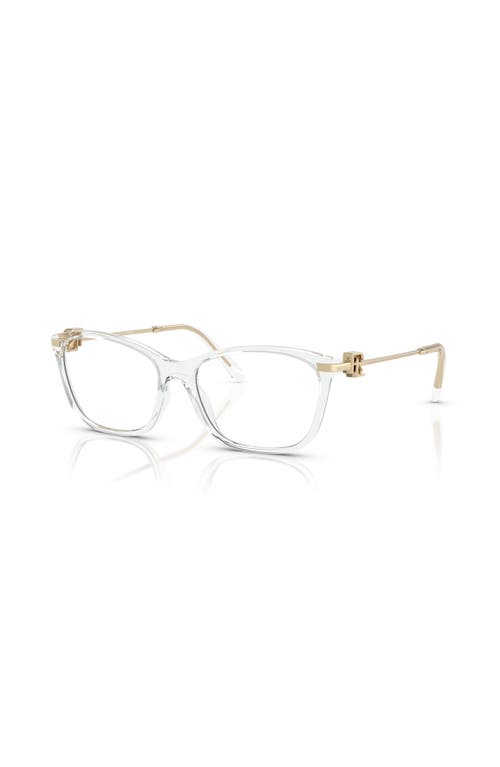 Ralph Lauren 55mm Butterfly Optical Glasses In Transparent