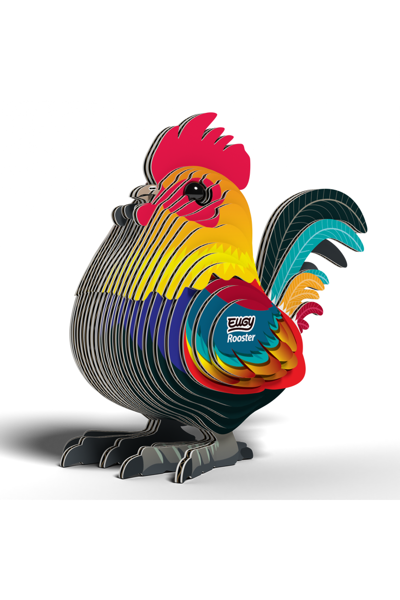 Rooster 3D Puzzle - contains 31 puzzle pieces, Alternate, color, None