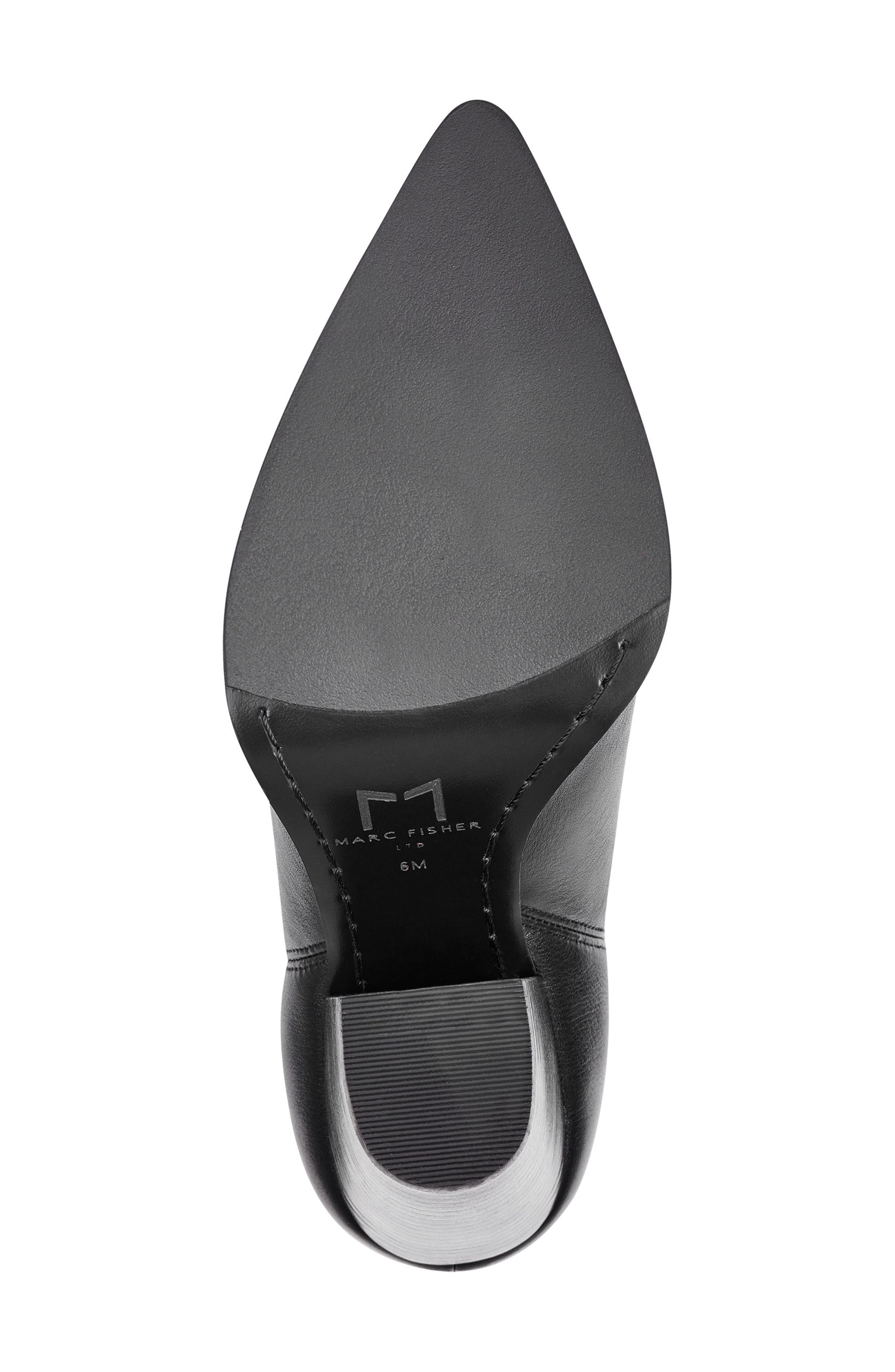 Devin Pointy Toe Bootie, Alternate, color, BLACK LEATHER