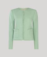 Really Wild Clothing Gabrielle Cropped Wool Boucle Jacket
