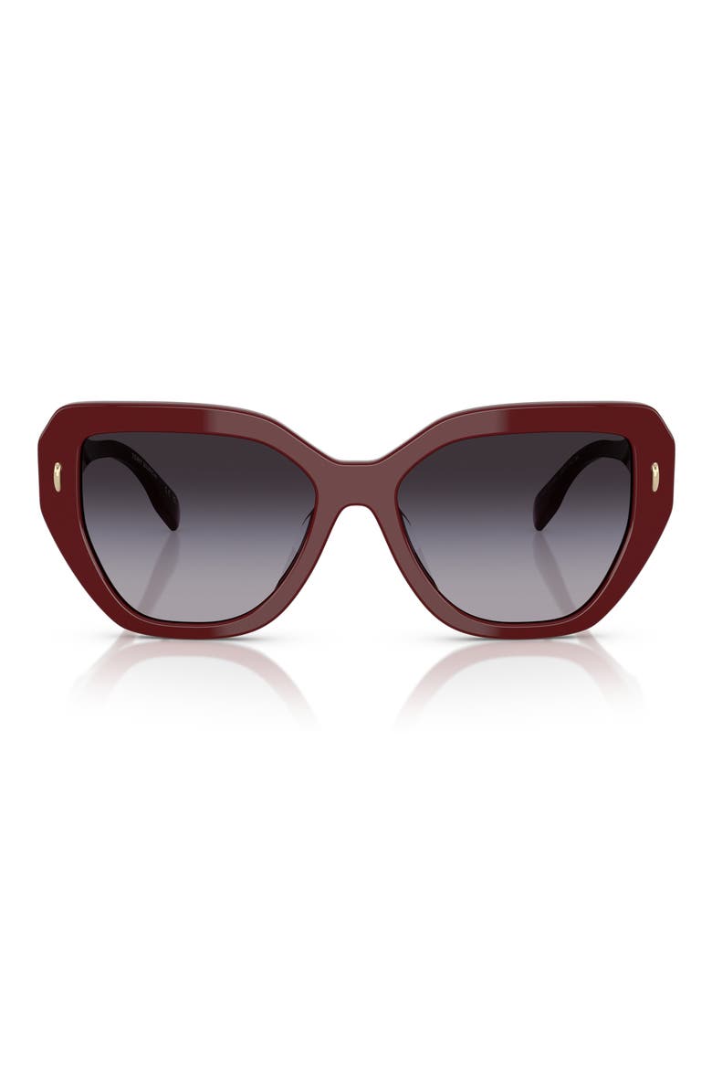 55mm Cat Eye Sunglasses, Main, color, GREY GRADIENT