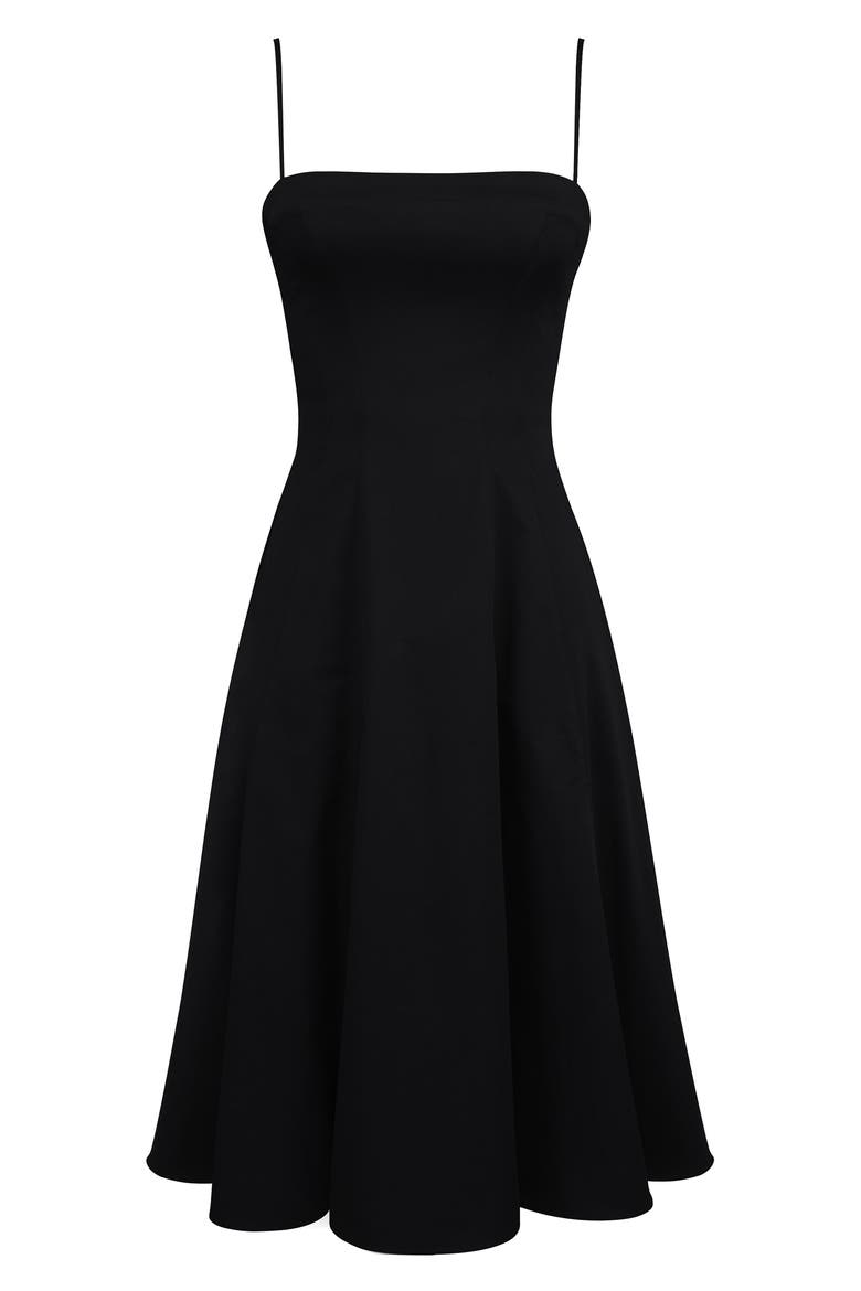 Dolly A-Line Cocktail Dress, Alternate, color, BLACK