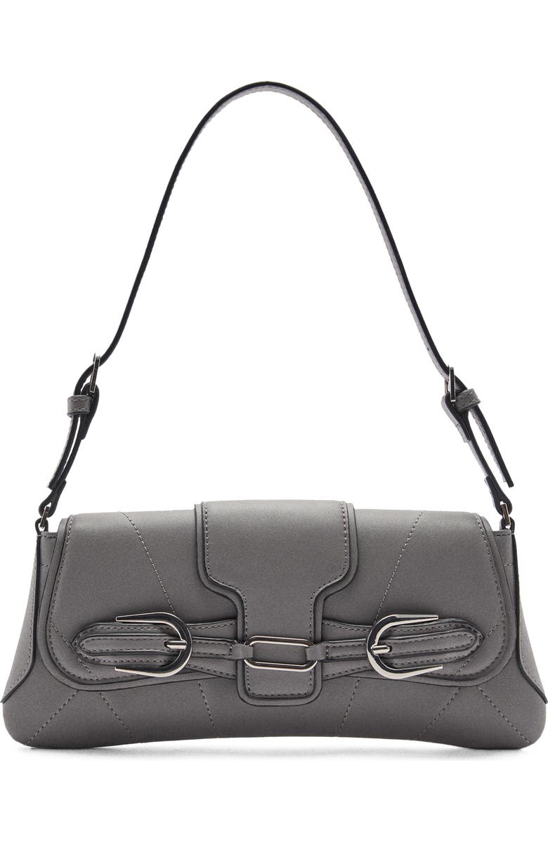 MANGO Faux Leather Shoulder Bag, Main, color,