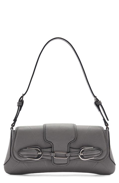 Faux Leather Shoulder Bag