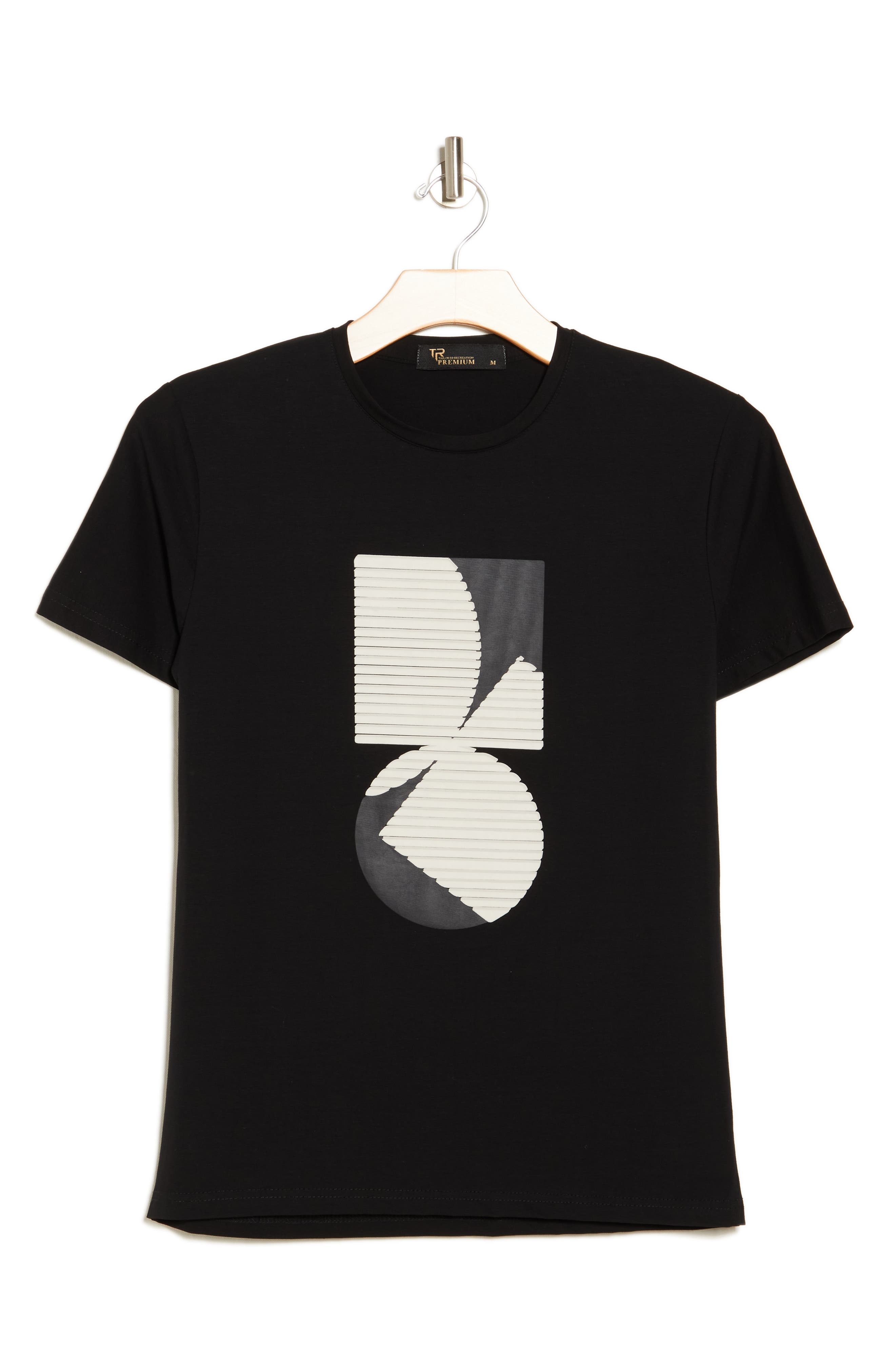 3D Abstract Graphic Print T-Shirt