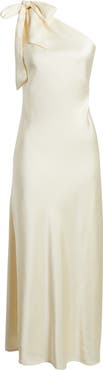 Chelsea28 Bow One-Shoulder Maxi Dress