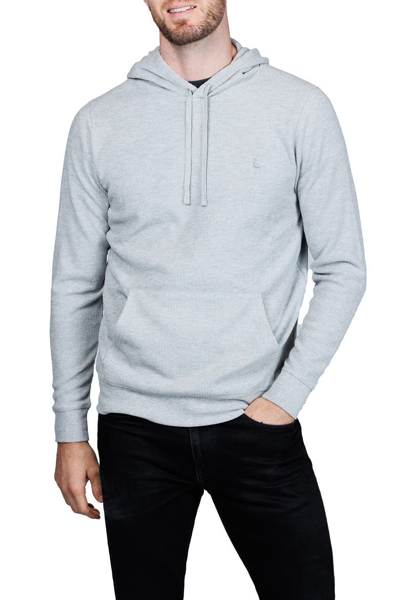 Cozy Knit Hoodie, Main, color, GREY HEATHER