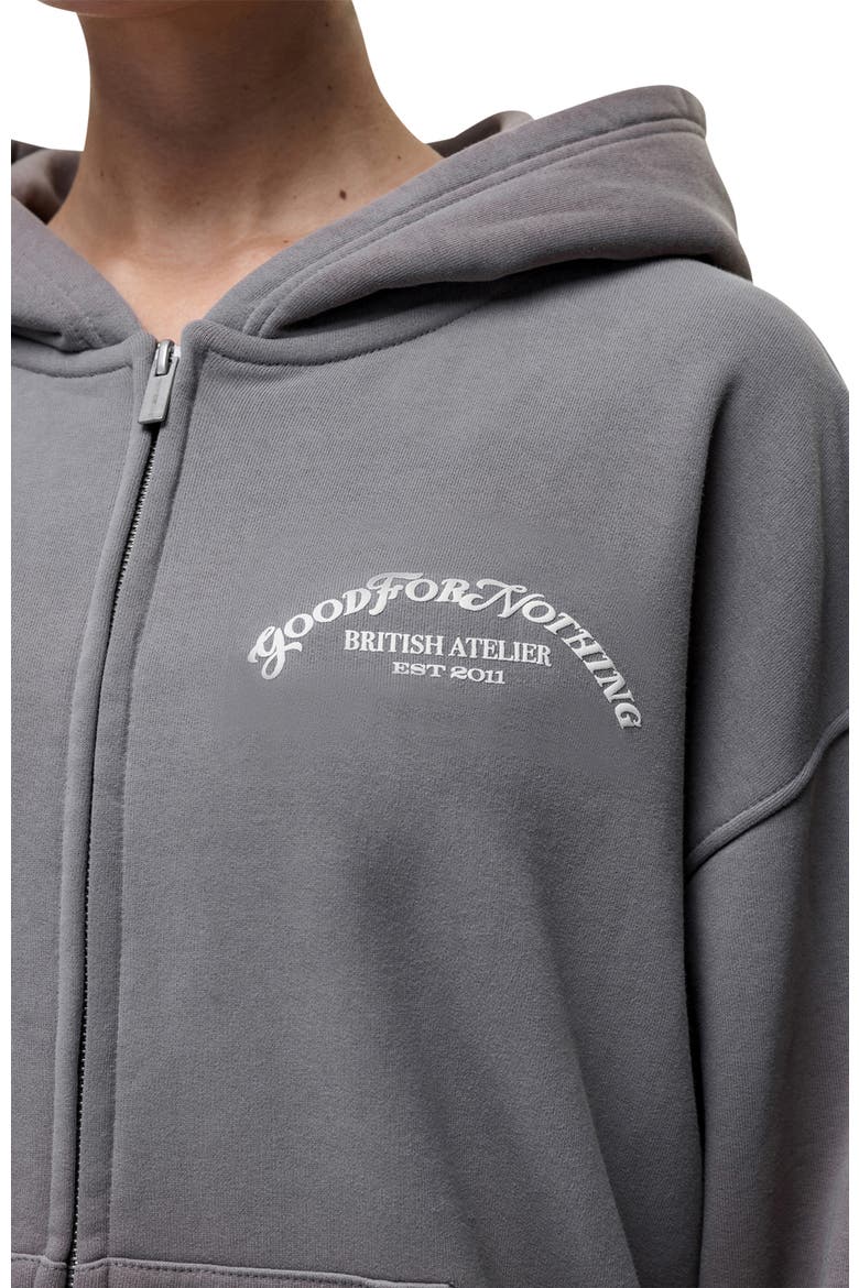 Liberty Grey Zip Hoodie, Alternate, color, Grey