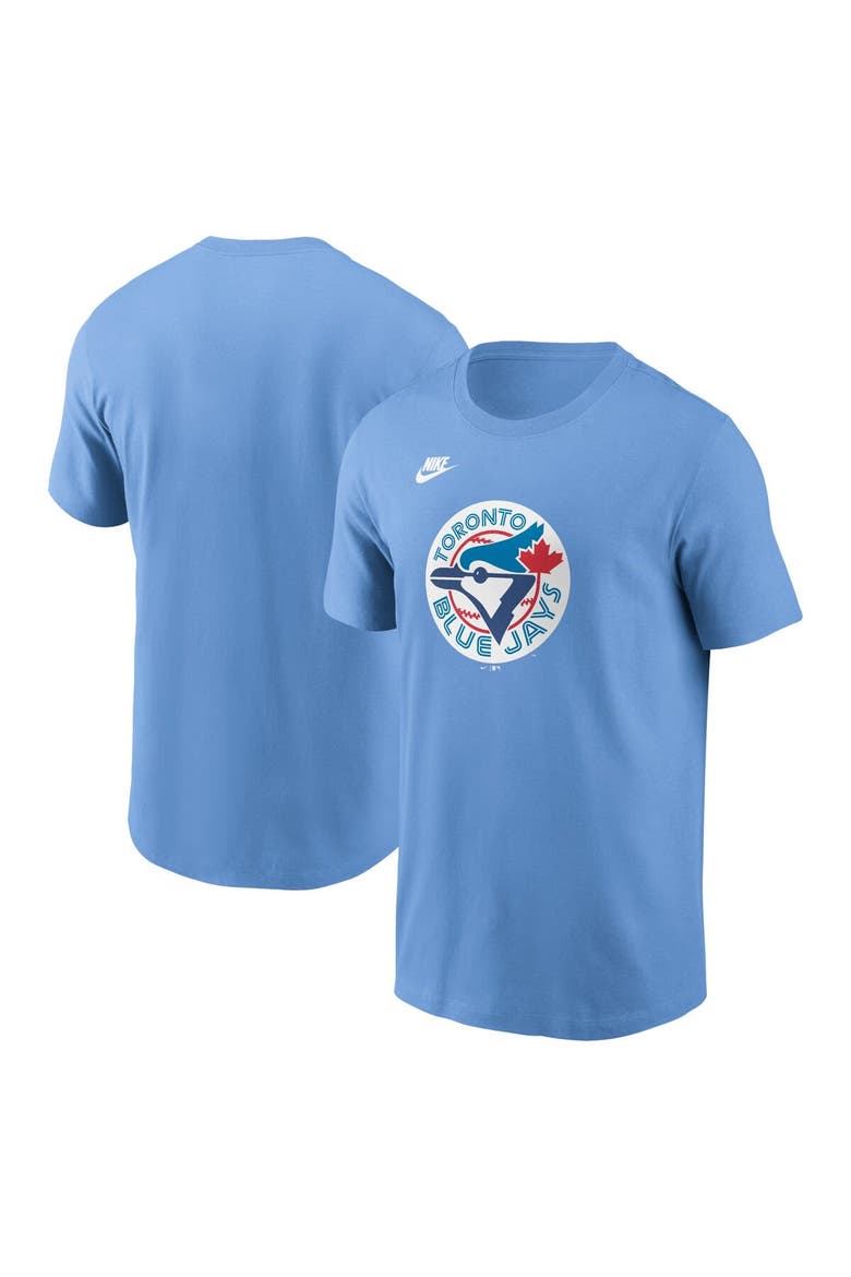 Men's Nike Powder Blue Toronto Blue Jays Cooperstown Collection Team Logo T-Shirt, Main, color, Powder Blue