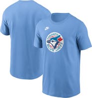 Nike Men's Nike Powder Blue Toronto Blue Jays Cooperstown Collection Team Logo T-Shirt