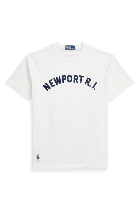 Classic Fit Distressed Appliqué T-Shirt