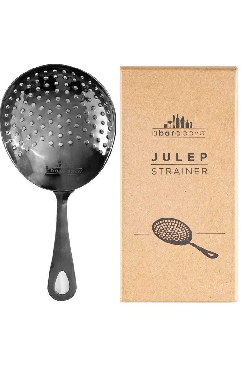 A Bar Above Black Julep Cocktail Strainer, Main, color, Black
