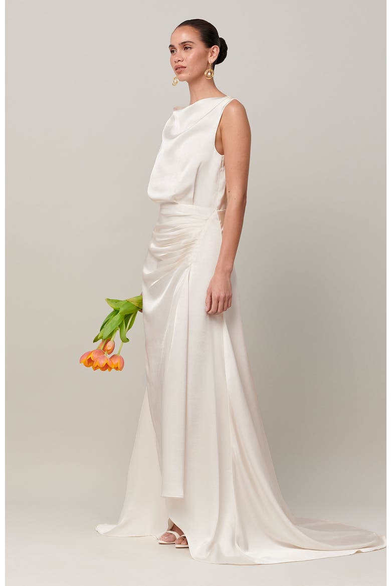 Harmony Gown, Alternate, color, Off White