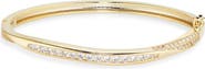 NORDSTROM RACK Cubic Zirconia Wavy Bangle Bracelet
