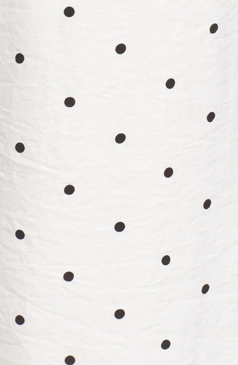 LOST INK Polka Dot Crop Trousers, Alternate, color, 