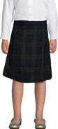 Lands' End Girls Plus Plaid A-line Skirt Below The Knee