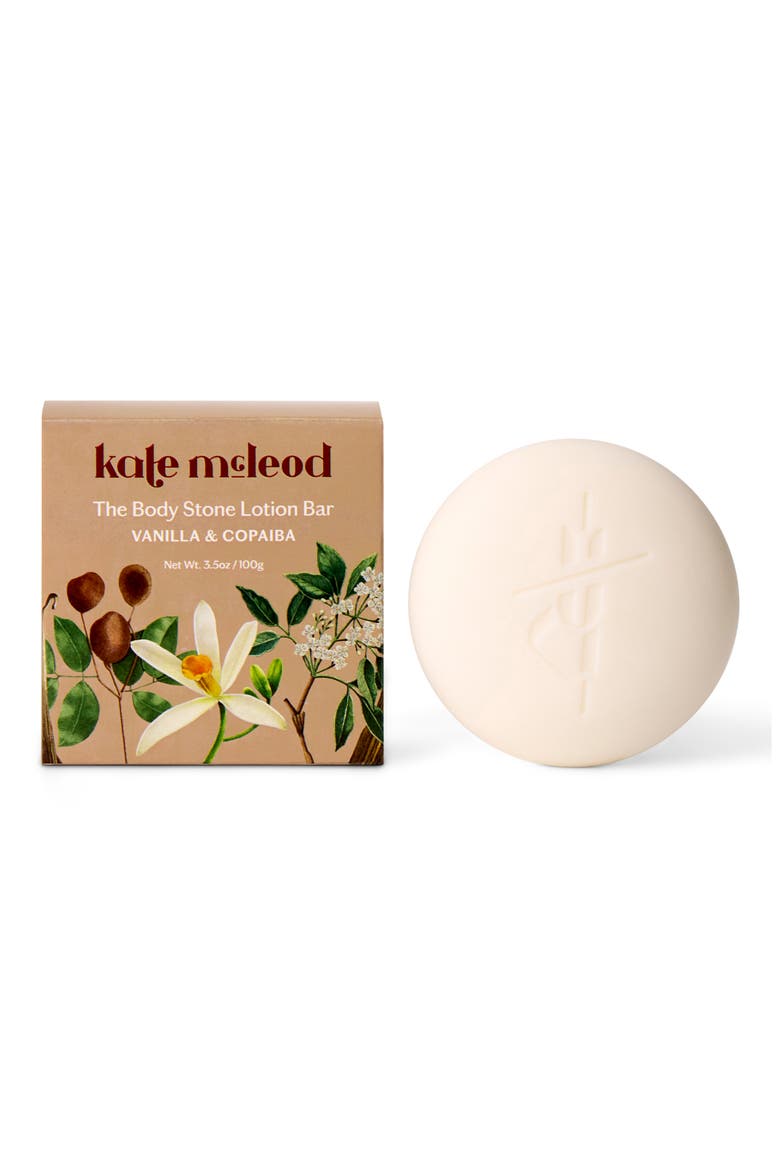 Vanilla & Copaiba Body Stone Lotion Bar, Main, color, NO COLOR