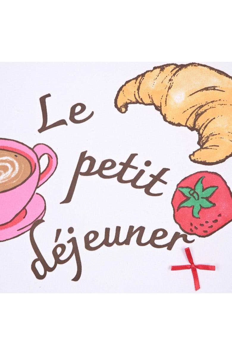 SLEEP ON IT Kids' Le Petit Déjeuner Graphic T-Shirt & Boxer Shorts Set, Alternate, color, Red