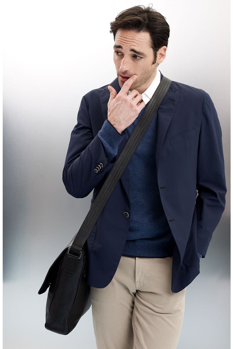 'Hybrid' Navy Wool Blend Sportcoat, Alternate, color, NAVY