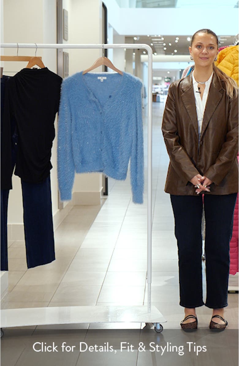 Sparkle Fuzzy Cardigan, sales video thumbnail