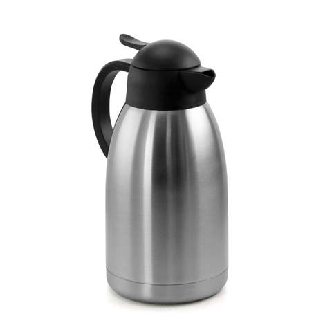 2.11 Quart Stainless Steel Thermal Beverage Carafe for Coffee and Tea