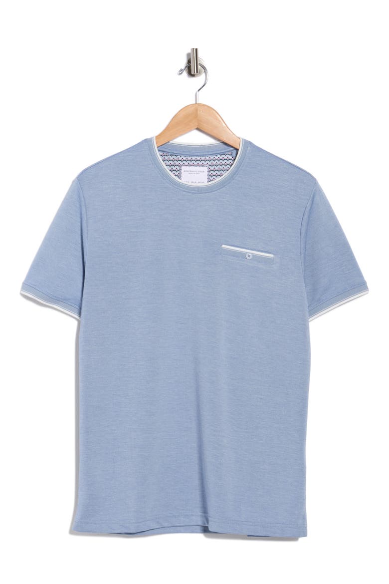 Dressy Modal Blend T-Shirt, Alternate, color, NAVY
