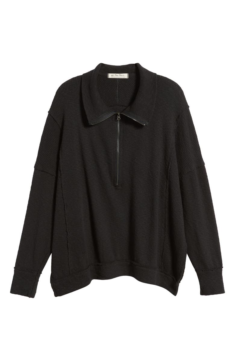 Free People Walk Away Half Zip Tunic Pullover, Alternate, color, 
